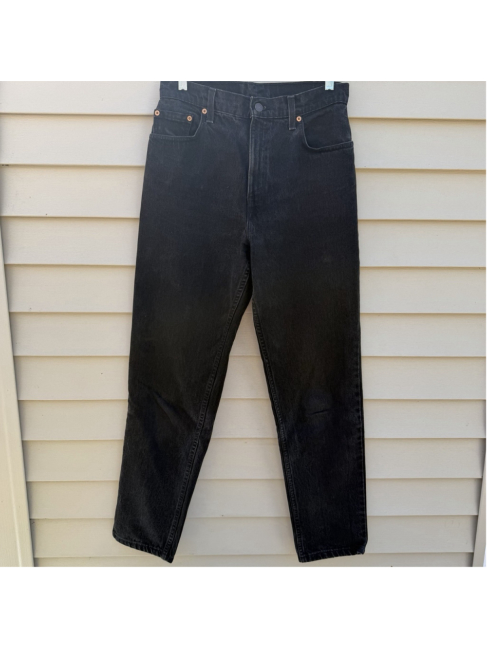 Vintage Levis 551 Jeans Womens 10 Relaxed Fit Tapered Leg Black Denim 90s USA
